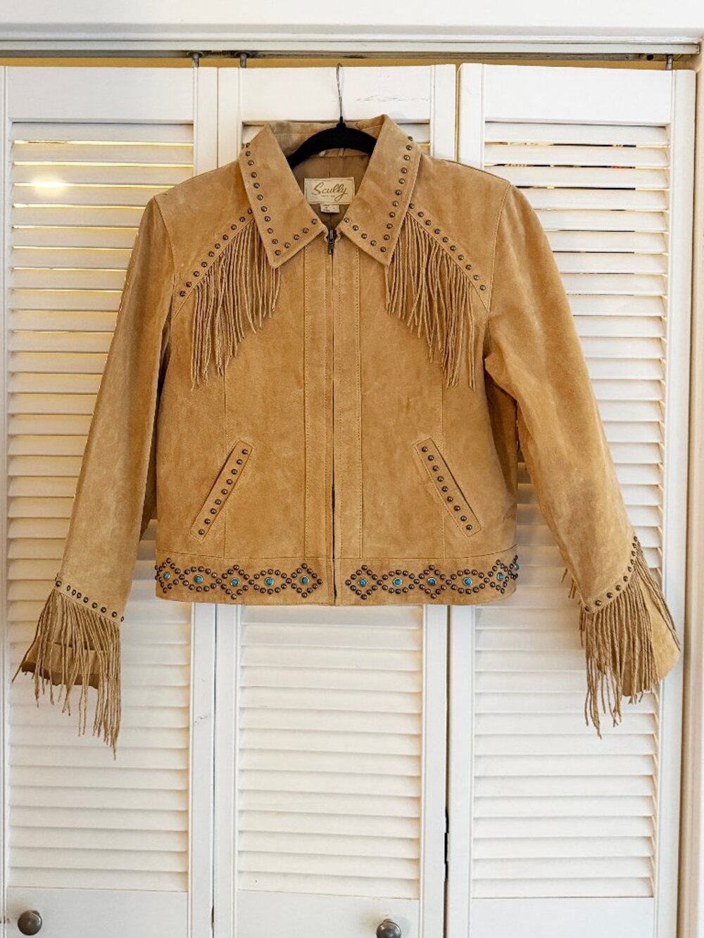 Scully Western Retro 100% leather Fringe Jacket